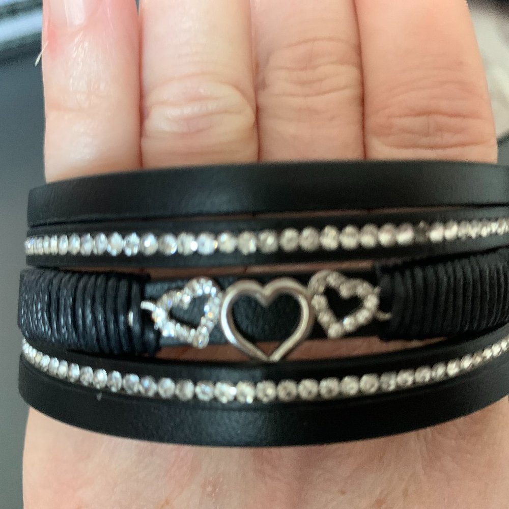 Paparazzi Rebel Valentine Black Urban Bracelet